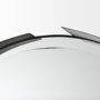 69325 - Adrianna 24.4" Black Metal Round Mirror 