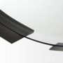 69325 - Adrianna 24.4" Black Metal Round Mirror 