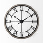 69348 - Mething Gray 31.5" Large Farmhouse Wall Clock 