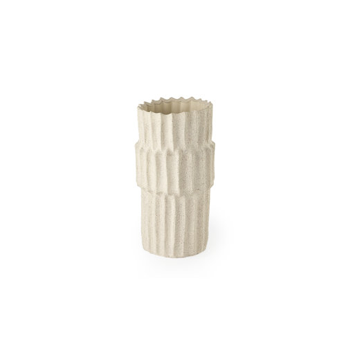 69473 - Cardon 14.4H Cream Ceramic Vase