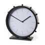 69481 - Marian 11.0L x 3.1W x 11.0H Black Studded Round Table Clock