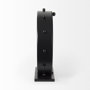 69481 - Marian 11.0L x 3.1W x 11.0H Black Studded Round Table Clock