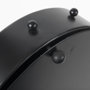 69481 - Marian 11.0L x 3.1W x 11.0H Black Studded Round Table Clock