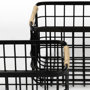 69528 - Marius (Set of 2) Matte Black Metal W/ Rope Trim Rectangular Baskets