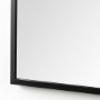 69309 - Giovanna 23.6L x 1.2W x 48.8H Black Metal Frame Rounded Arch Vanity Mirror