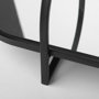 69336 - Evianna 30L x 7W x 7H Mirrored W/Black Metal Frame Tray