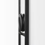 69335 - Evianna 7L x 7W x 25H Mirrored W/Black Metal Frame Wall Candle Holder