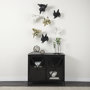 68414 - Sphaira Noir II Large 7L x 7W Gold Cast Aluminum Decorative Tree Branch Orb