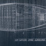101903-S - Canoe Blueprint (40 x 24) by Fiona H a Hand Embellished Textured Canvas