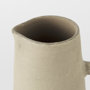 31058 - Garand Small 13H Two-Toned White Natural Ceramic Jug