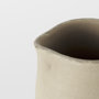 31058 - Garand Small 13H Two-Toned White Natural Ceramic Jug