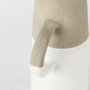31058 - Garand Small 13H Two-Toned White Natural Ceramic Jug