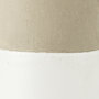 31058 - Garand Small 13H Two-Toned White Natural Ceramic Jug