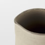 31059 - Garand Medium 15H Two-Toned White Natural Ceramic Jug