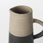 31061 - Garand Small 13H Two-Toned Black/Natural Ceramic Jug 