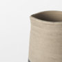 31061 - Garand Small 13H Two-Toned Black/Natural Ceramic Jug 