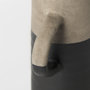31061 - Garand Small 13H Two-Toned Black/Natural Ceramic Jug 
