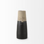 31062 - Garand Medium 15H Two-Toned Black/Natural Ceramic Jug