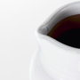 31067 - Harmon II  Large White w/ Charcoal Stripes Ceramic Jug
