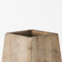 67245 - Allen I Large Natural Wooden Base Oval Vase