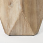 67245 - Allen I Large Natural Wooden Base Oval Vase