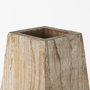 67246 - Allen II Small Natural Wooden Base Oval Vase