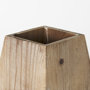 67247 - Allen III Tall Natural Wooden Base Oval Vase