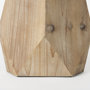 67247 - Allen III Tall Natural Wooden Base Oval Vase