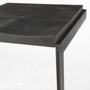 69172 - Kiran 17L x 17W x 30H Black Wood W/ Black Metal Base C-Shape Bar Stool
