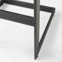 69172 - Kiran 17L x 17W x 30H Black Wood W/ Black Metal Base C-Shape Bar Stool