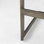 69173 - Kiran 17L x 17W x 30H Medium Brown Wood W/ Antique Nickel Finished Metal Frame Bar Stool