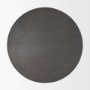 69202 - Maxwell 34" Dark Brown Wood W/ Black Metal Pedestal Base Round Coffee Table