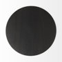 69204 - Maxwell 20" Round Dark Brown Wood w/ Black Metal Pedestal Side Table
