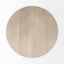 69205 - Maxwell 20" Round Light Brown Wood w/ Gold Metal Pedestal Side Table