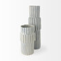 69471 - Cardon 14.4H Gray Ceramic Vase