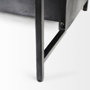 69211 - Dimitra 62.0L x 32.0W x 36.0H Dark Iron W/Glass Doors Kitchen Island 