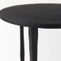 69258 - Timothy 16.0L x 16.0W X 20.0H Ebony Black Iron Side Table