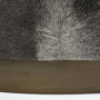 69057 - Zahavi 36" Gray Hair-On-hide W/Metal Base Ottoman