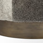 69056 - Zahavi I 23"H grey-toned hair-on-hide ottoman