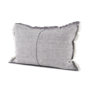 69416 - Thais 13x21 Gray Fabric Fringed Decorative Pillow Cover