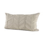 69428 - Ivivva 14x26 Beige Fabric Textured Decorative Pillow Cover 