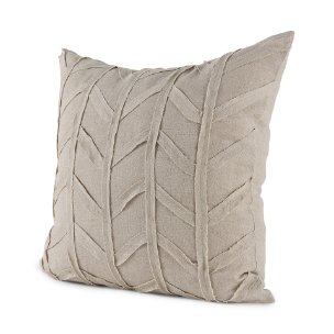Ivivva 20x20 Beige Fabric Textured Pillow Cover 