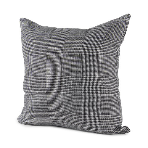 69431 - Ramone 20x20 Black and White Fabric Pillow Cover