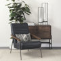 67699 - Abigail I Large Gunmetal Gray Metal Table Candle Holder 