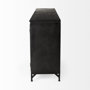 50524 - Poppy I 79x16 Black Metal With  Glass Door Sideboard