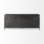 50524 - Poppy I 79x16 Black Metal With  Glass Door Sideboard