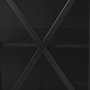 50524 - Poppy I 79x16 Black Metal With  Glass Door Sideboard