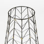 68027 - Petiole I Small Gold Toned Metal Table Candle Holder