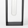 69558 - Boyer 5.1L x 3.0W x 12.0H Black Metal W/Glass Set of Two Test Tube Decorative Objects 