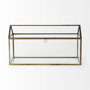 68827 - Hutt 16L x 6W x 9H Gold Glass Terrarium Box